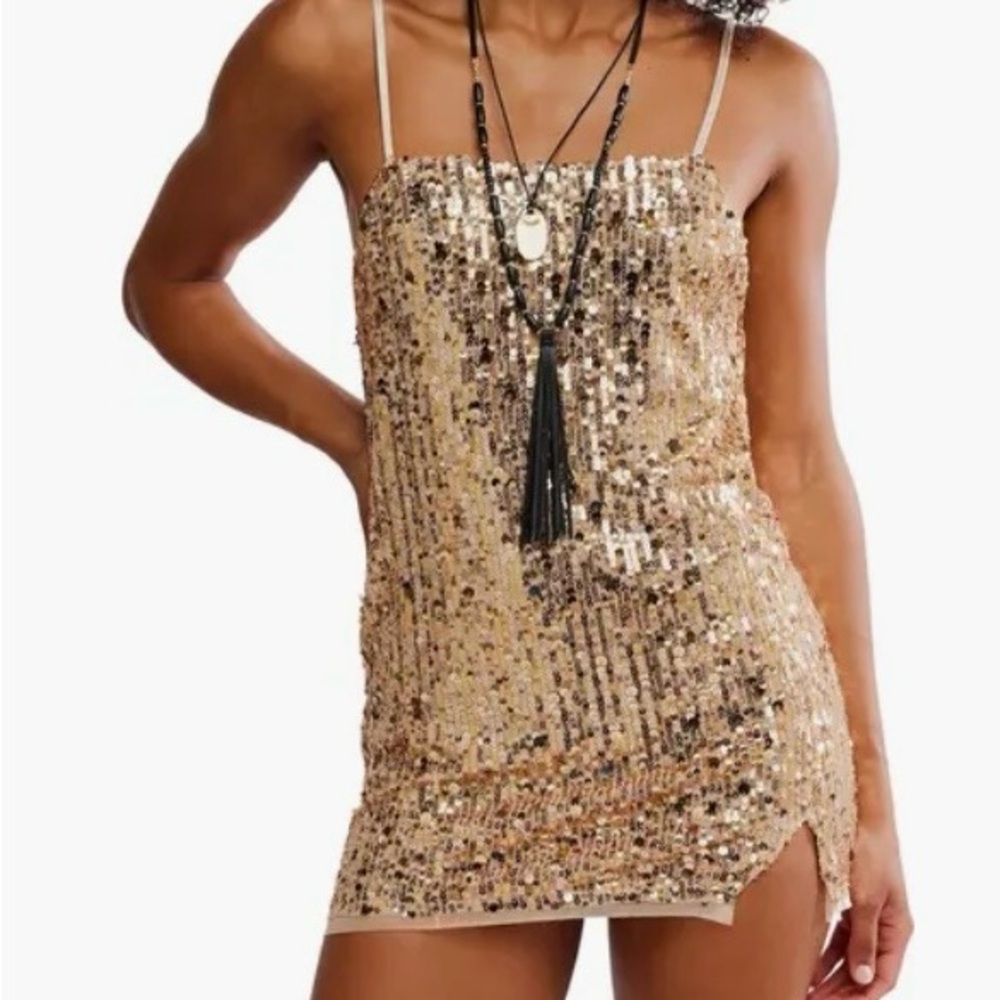 Free People Sequin Mini Dres